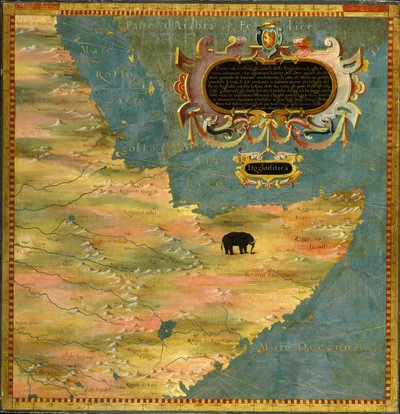 Horn of Africa: Ethiopia and Somalia by Stefano Bonsignori 1589